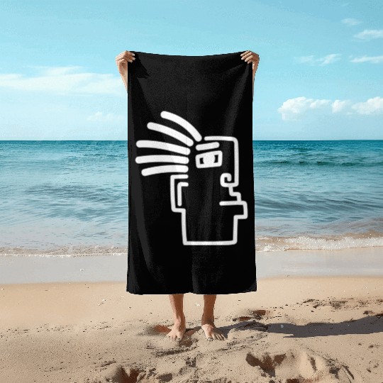 Native American Symbol I Indigenous I Native Beach Towels