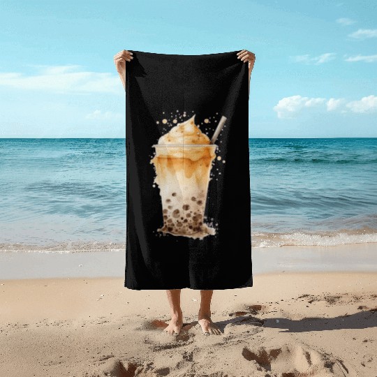 Boba Bubble Tea 2 Beach Towels