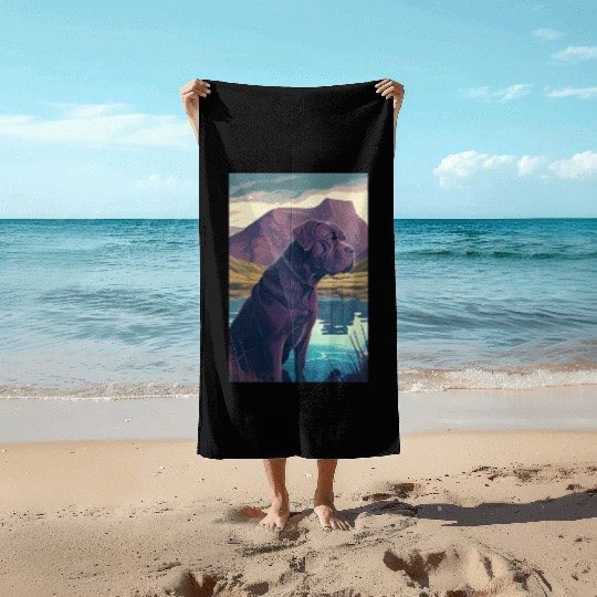 Cane Corso Nature Beach Towels