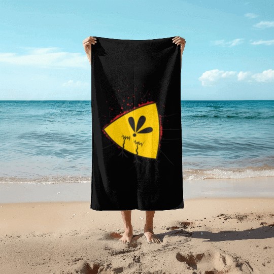 Angry bird Beach Towels