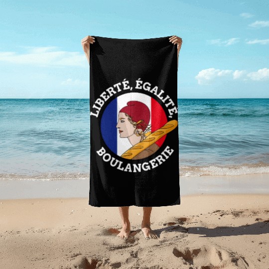 Bastille Day Marianne Of France French Revolution Beach Towels