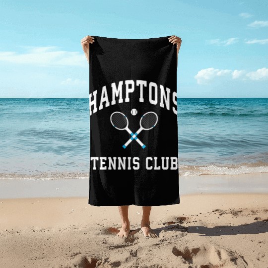 Hamptons Tennis Club Preppy New York Montauk Varsi Beach Towels