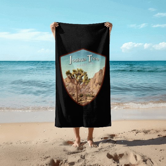 Joshua tree national park Beach Towels