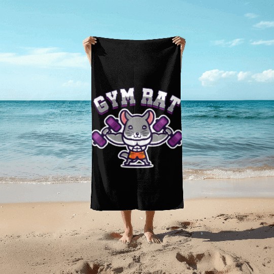 Mouse Owner Exercise Workout Fitness Enthusiast Gy Beach Towels