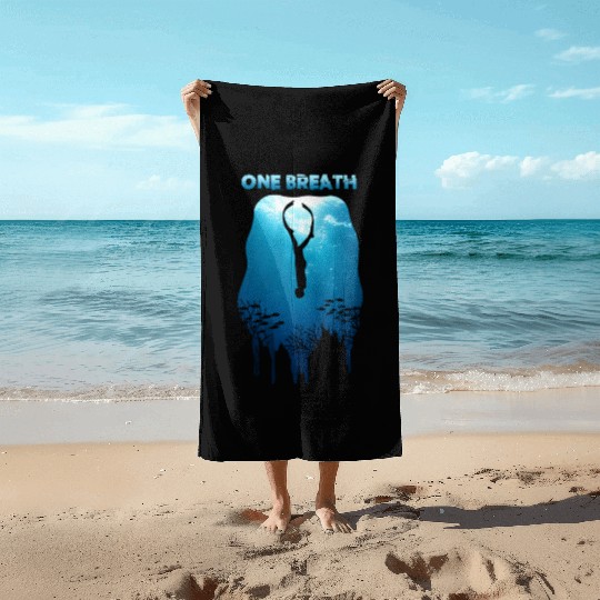 Freediving One Breath Diving Apnea Ocean Free Dive Beach Towels