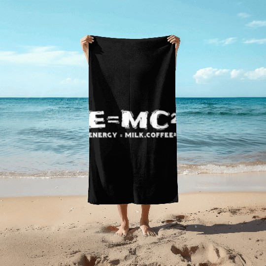 Physics Teacher Student E Mc2 Beach Towels