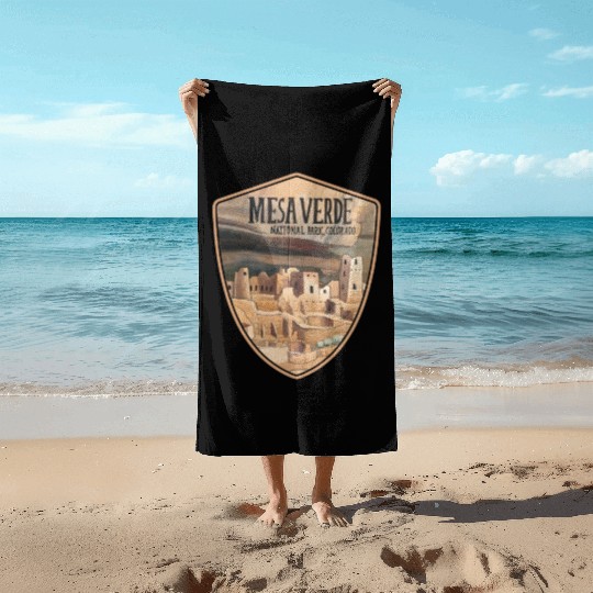 mesa verde national park Beach Towels