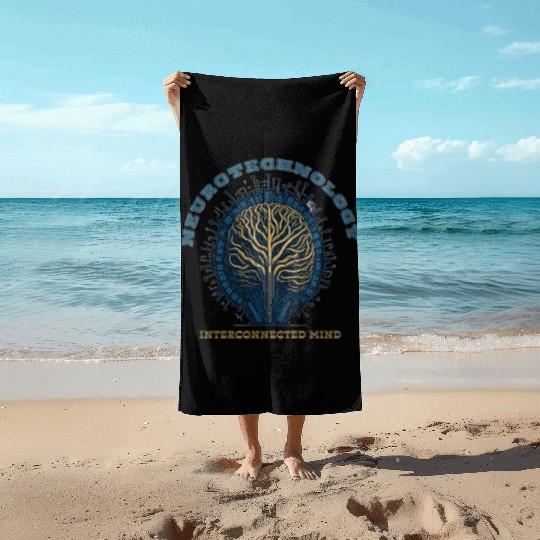 Artificial intelligence Beach Towels