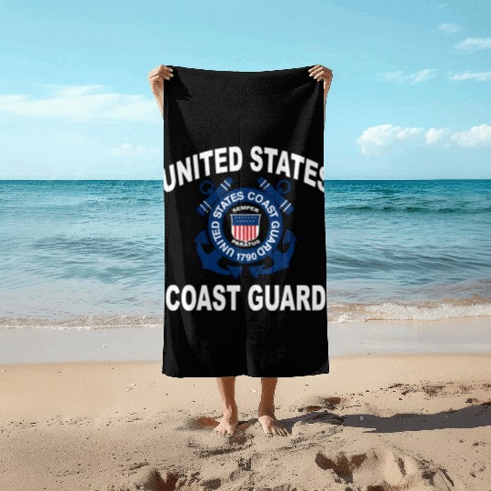 Us Coast Guard Uscg Alumni And Beach Towels