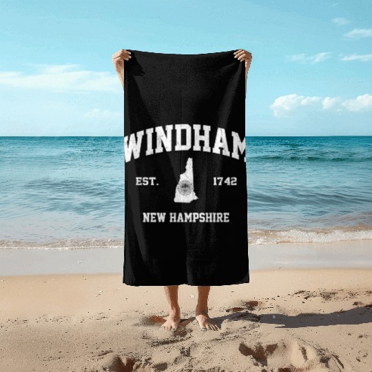 Windham New Hampshire Nh State Athletic Style Beach Towels
