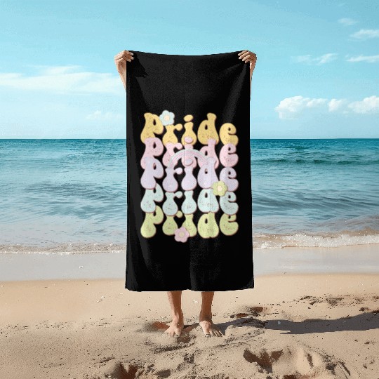 Pride Rainbow, LGBT Pride Month Beach Towels