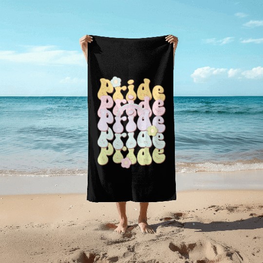Pride Rainbow, LGBT Pride Month Beach Towels
