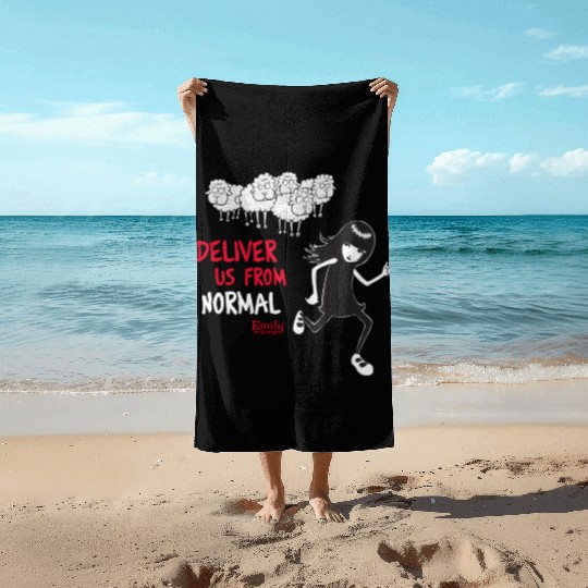 Emily The Strange Deliver Us From Normal Beach Towels