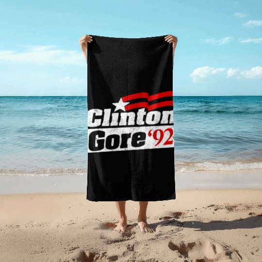 Clinton Gore Bill Clinton 92 Elect Beach Towels