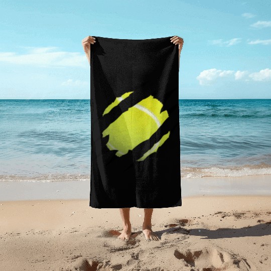 Player And Coach Tennis Tennis Ball Inside Beach Towels