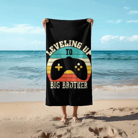 Level up to Big Brother Beach Towels