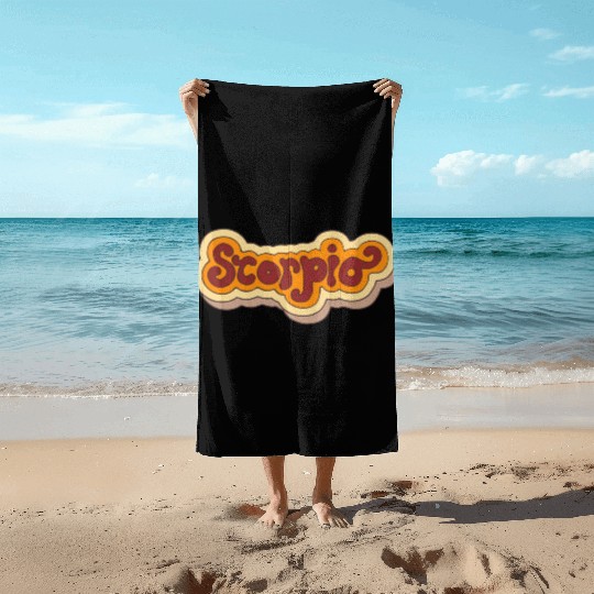 Amazing Scorpio Scorpio Beach Towels