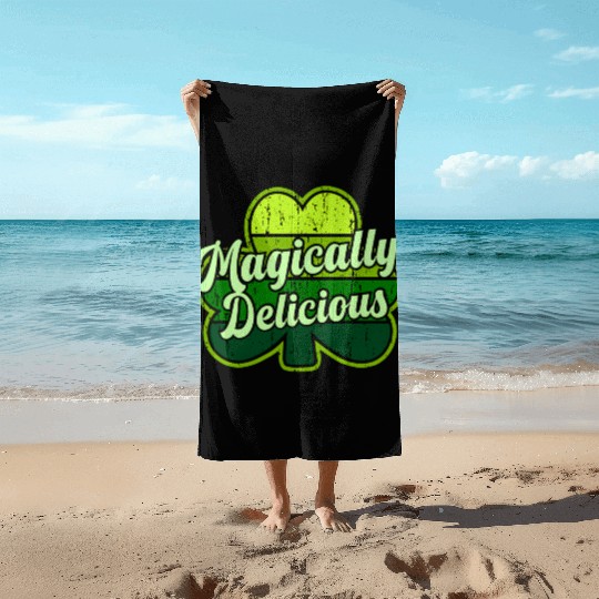 St Patric Day 2021 Magically Delicious Luck Beach Towels