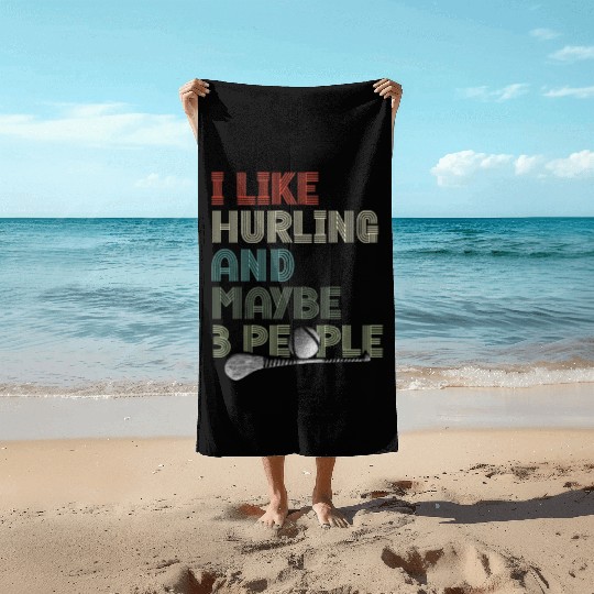 Irish Hurling Hurling Team Ireland Play Hurling Beach Towels