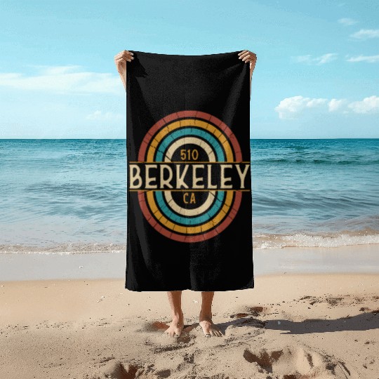 Berkeley Area Code 510 Residents State California Beach Towels