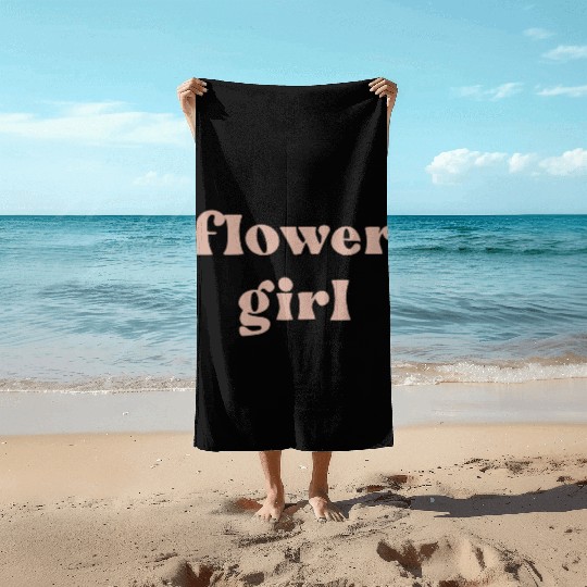 gift idea for flower girl , plant lady ,lovers Beach Towels