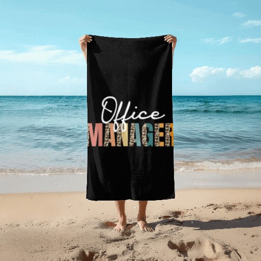 Great Office Manager Leopard Pattern School Office Beach Towels