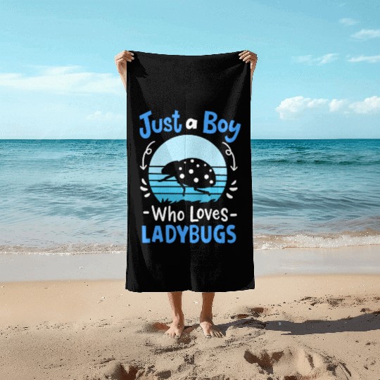 Ladybug Insect Ladybug Lover Retro Beach Towels