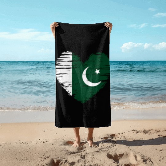 Pakistan Flag Pakistan Sport Flag Pakistan Beach Towels