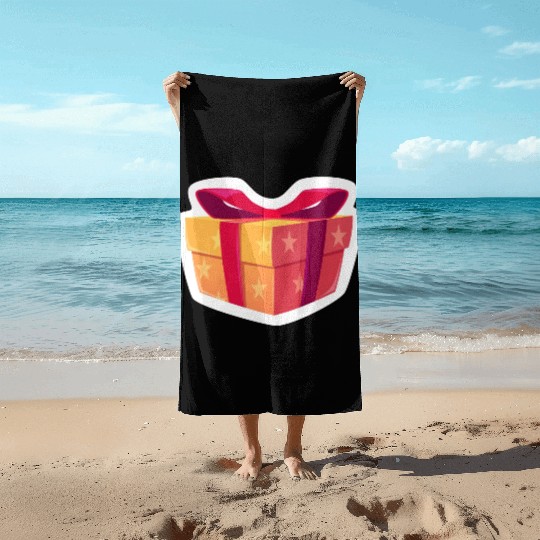 Christmas Surprise Beach Towels