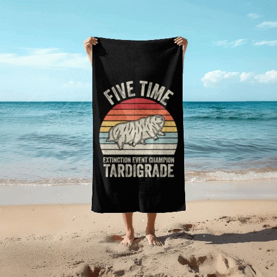 Microbiology Biologist Tardigrade Beach Towels