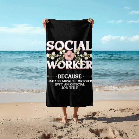 Social Worker For Licensed Clial Work Beach Towels