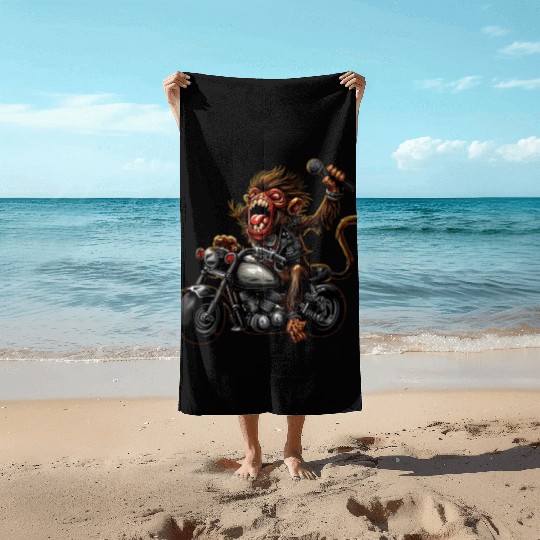 zombie Raider Monkey Beach Towels