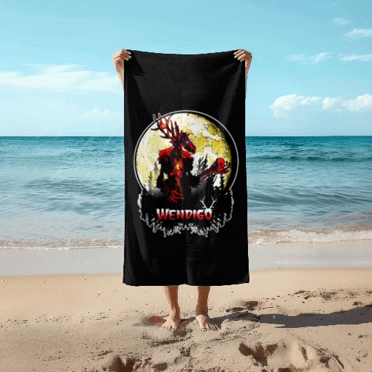 Wendigo New Monster inwalker Cryptid Evil Beach Towels