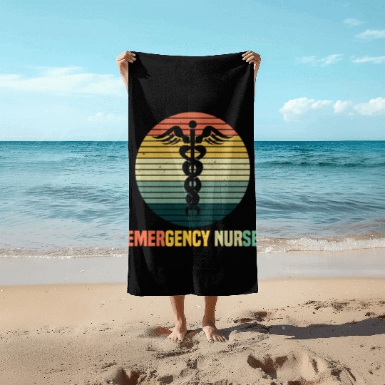 Emergency Room Nurse Er Nursing Beach Towels