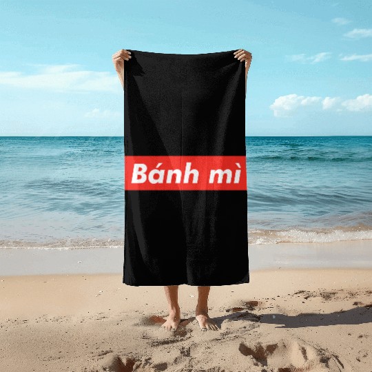 Banh Mi red boxx Vietnam Vietnamese Sandwich Viet Beach Towels