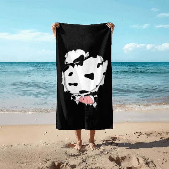 Funny Halloween Cool Funny Halloween For Cow Lover Beach Towels