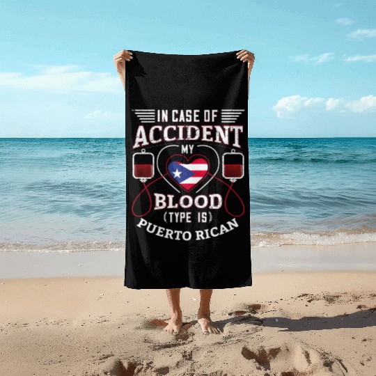 Puerto Rico Flag For Puerto Ricans Beach Towels