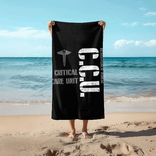 Ccu Registered Nurse Critical Cardiac Care Unit Beach Towels
