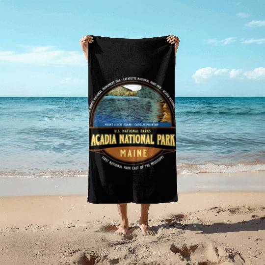 Acadia National Park Maine Vacation Beach Towels