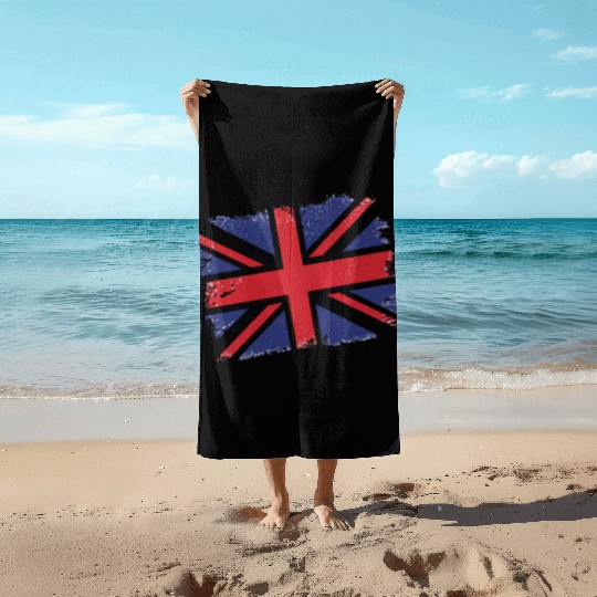 Union Jack Vintage UK Flag Great Britain UK Beach Towels