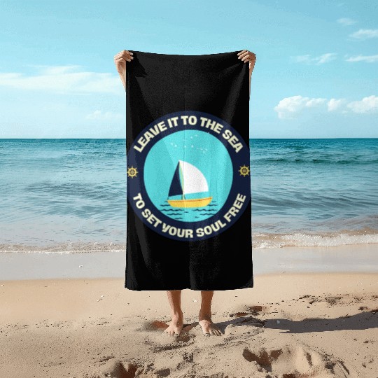 Cool Sailing ocean Beach Towels