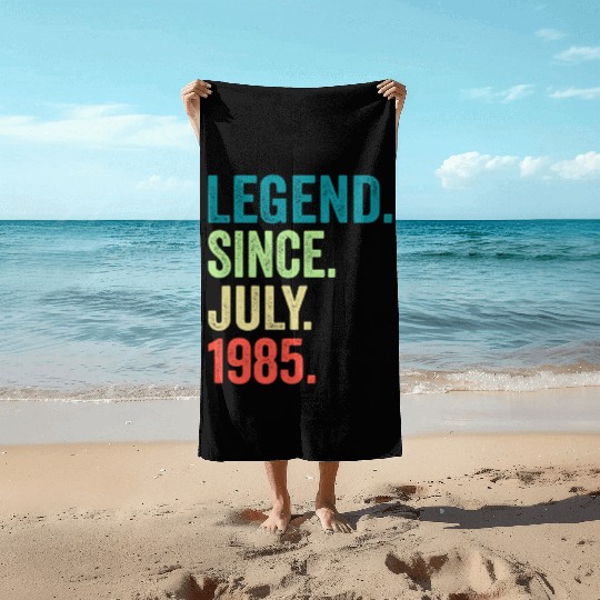 38 Legend Since July 1985 38Th Beach Towels