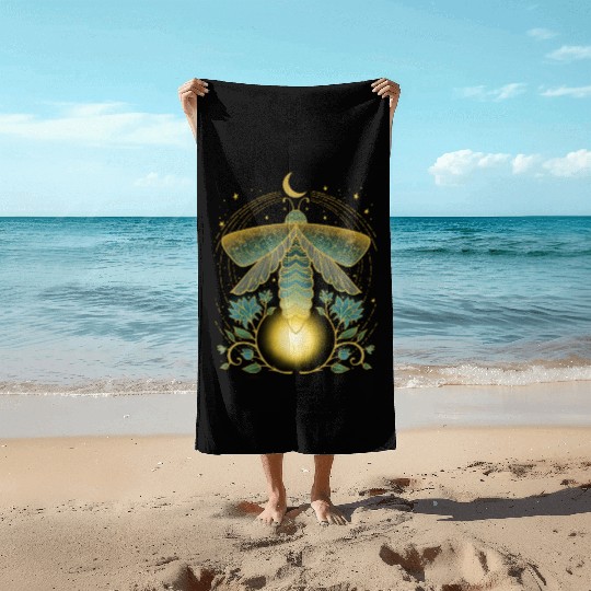 Firefly Magical Lunar Mystical For Nature Beach Towels