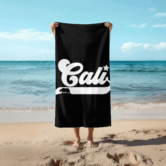 Cali California Bear Usa State Beauty Beach Towels