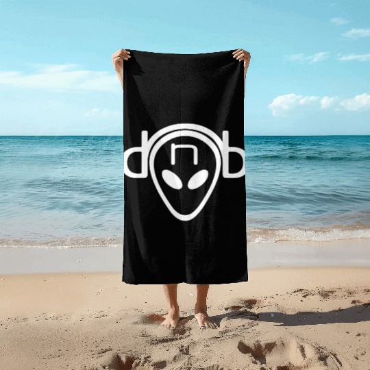 Drum And Bass Alien Dnb Ufo For Junglist Beach Towels