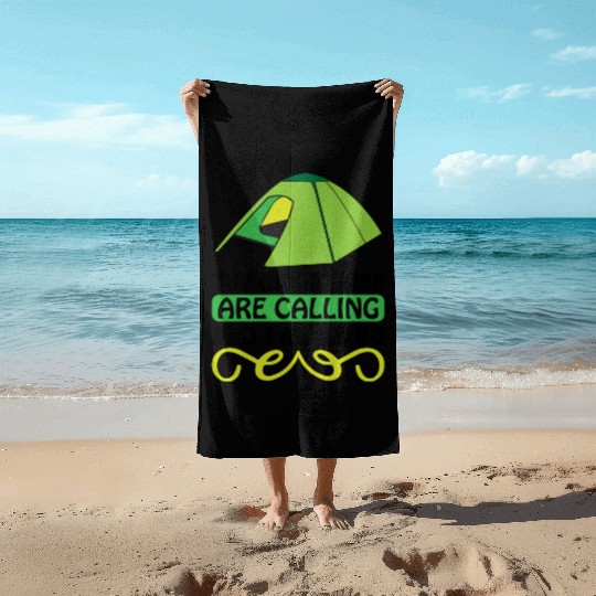 The mountains are calling and I must go 01 Beach Towels