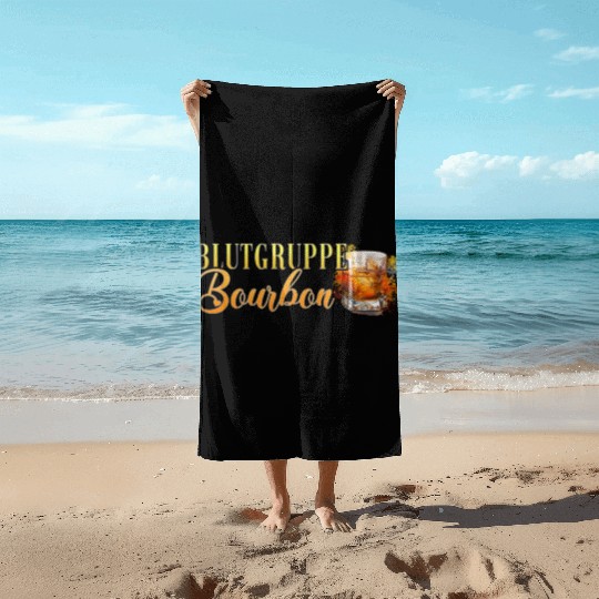 Blutgruppe Bourbon Cocktail Bartender Beach Towels