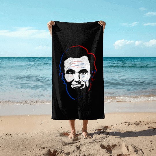 Merica Lincoln Independence Day USA Party Beach Towels