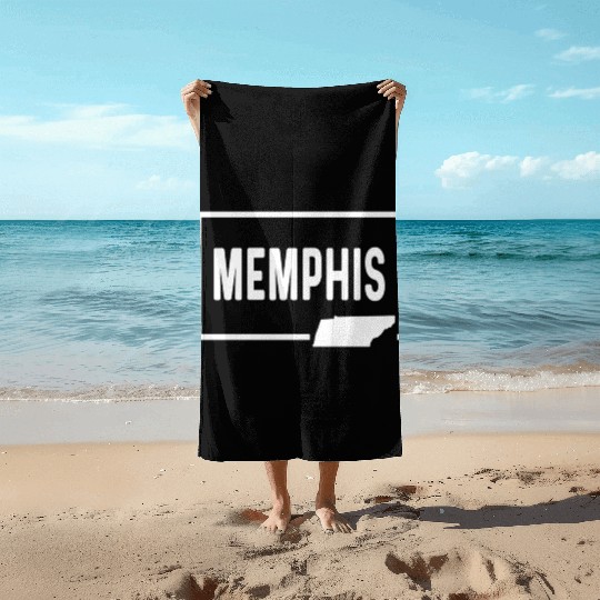 Memphis Tennessee Tn - Home Hometown Vacation Beach Towels