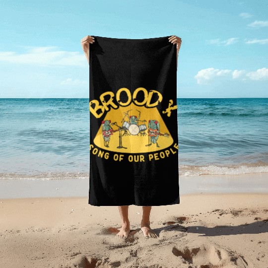 Cicada Brood X Cicada Invasion Cicada Song Tour Beach Towels